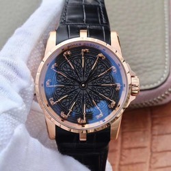 ZF Factory Roger Dubuis Excalibur Knights Of The Round Table II RDDBEX0511 Rose Gold