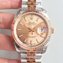 Rolex Datejust 116234 36mm AR Factory Rose Gold Dial