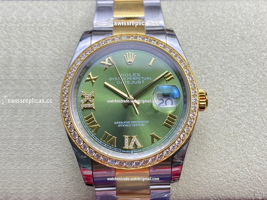 Rolex Datejust M126283RBR-0012 EW Factory Diamond-set Bezel