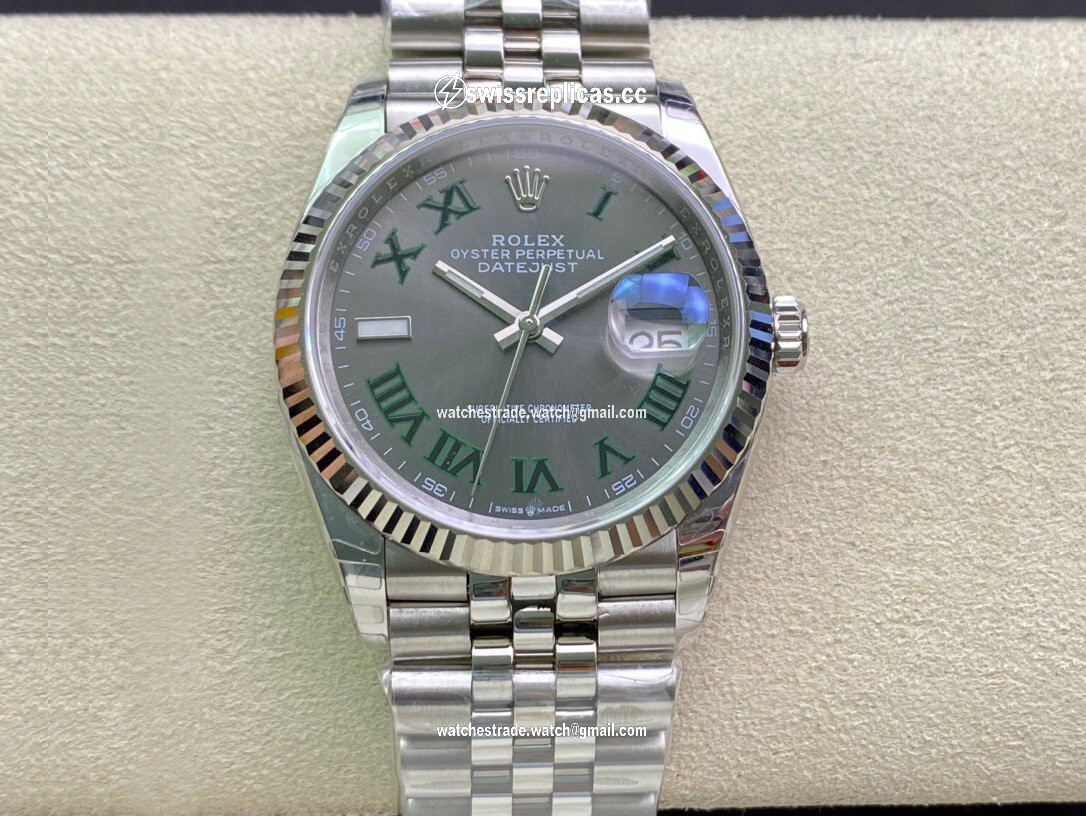 Rolex Datejust M126234-0045 36MM EW Factory Grey Dial