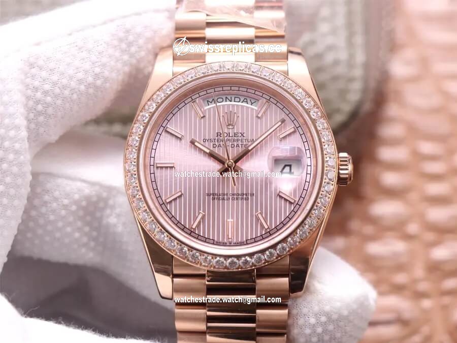 Rolex Day Date M228345RBR-0010 EW Factory Rose Gold