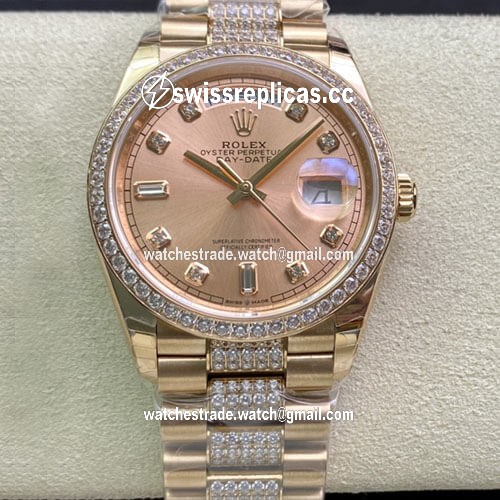 Rolex Day Date M128345RBR-0020 EW Factory Rose Gold