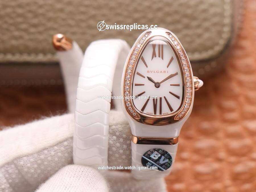 Bvlgari Serpenti 102613 BV Factory White Ceramic Dial