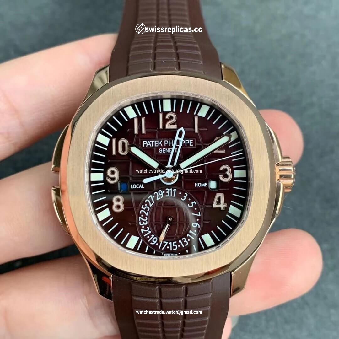 Patek Philippe Aquanaut 5164R-001 GR Factory Rose Gold Brown Dial