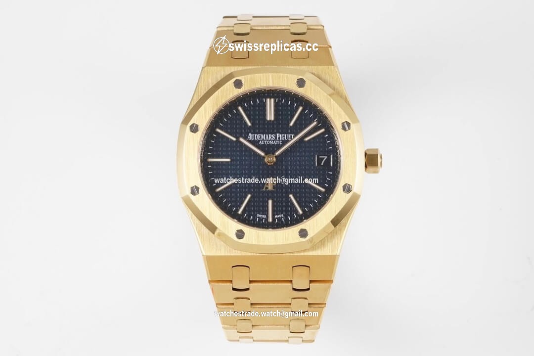 Audemars Piguet Royal Oak 15202BA.OO.1240BA.01 KZ Factory Yellow Gold Blue Dial