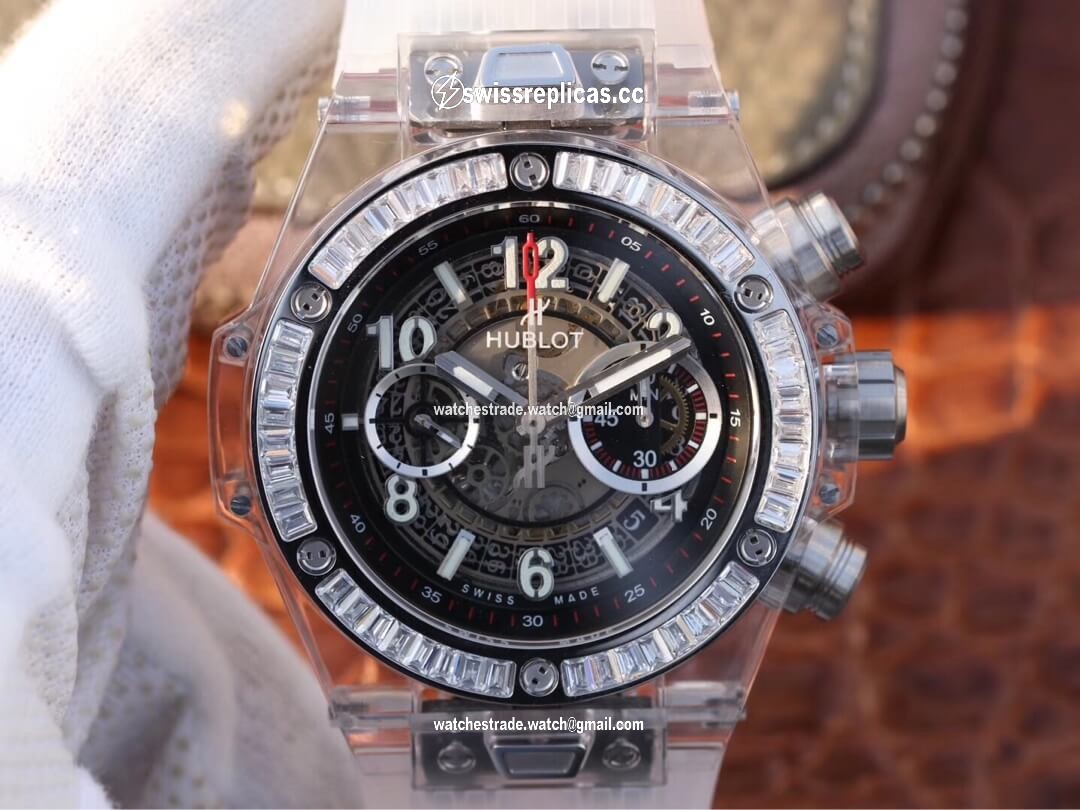 Hublot Big Bang 411.JX.4802.RT Diamond Bezel Hollow Dial