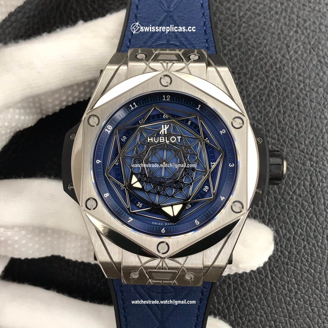 Hublot Big Bang 415.NX.7179.VR.MXM18 WWF Factory Titanium Blue Dial