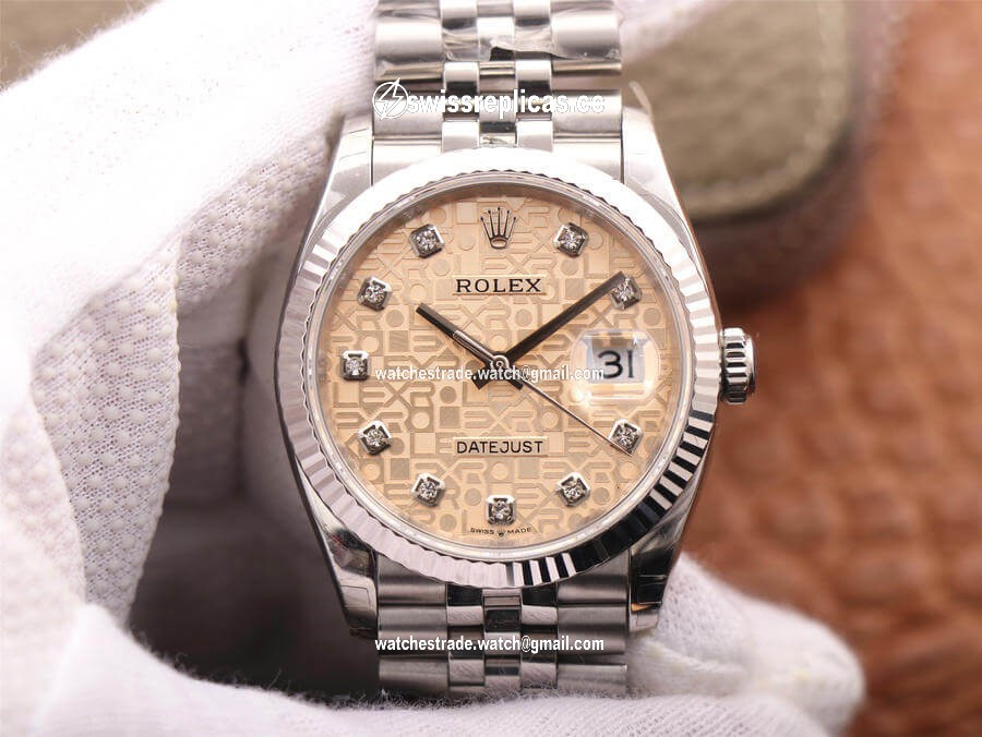 Rolex Datejust M126234-0023 36MM EW Factory Diamond-Studded Dial