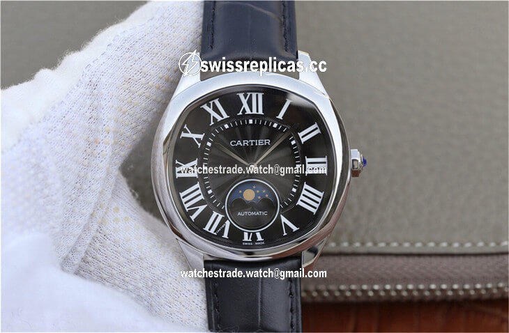 Drive De Cartier Moonphase WGNM0009 Black Dial