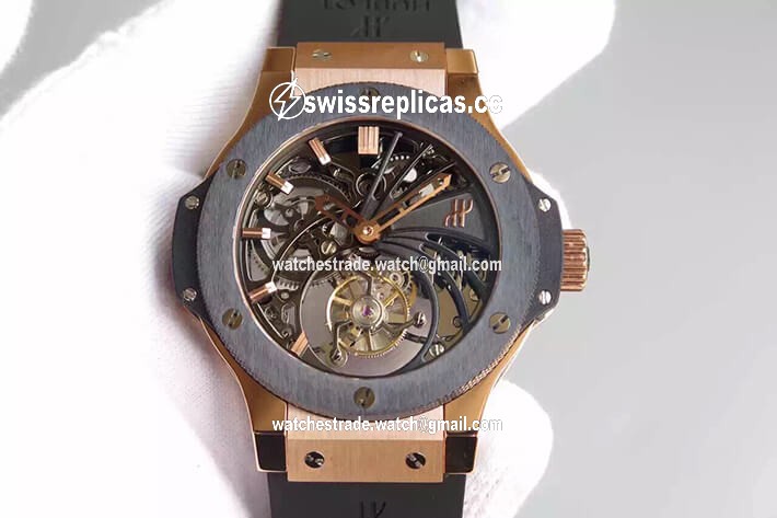 Hublot Big Bang Hollow Tourbillon Skeleton Dial