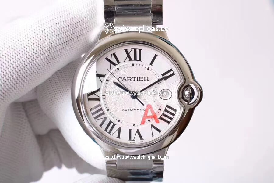 Ballon Bleu De Cartier W69012Z4 V6 Factory Silver Dial