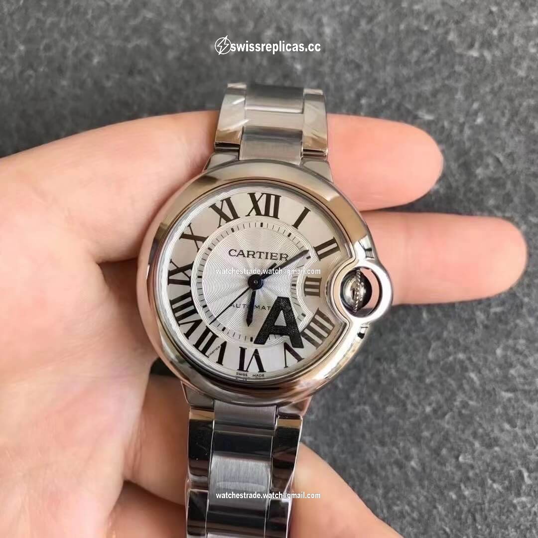 Ballon Bleu De Cartier 33MM W6920071 V6 Factory White Dial