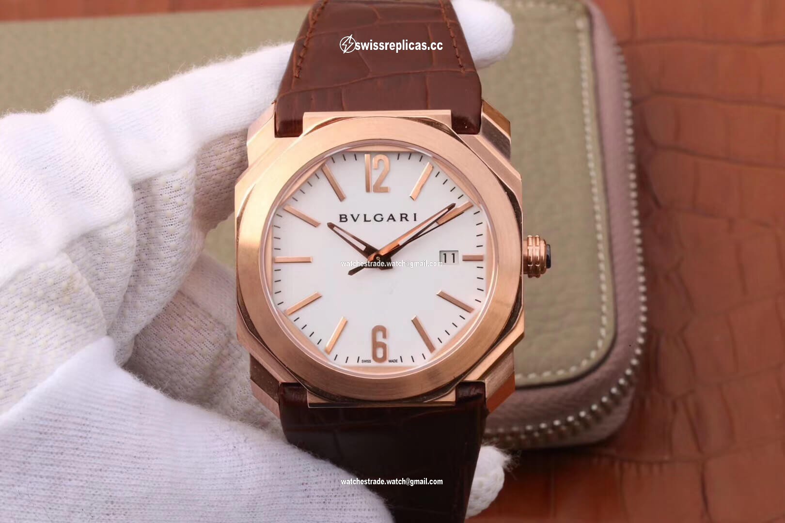 Bvlgari Octo 102119 BGOP38WGLD White Dial