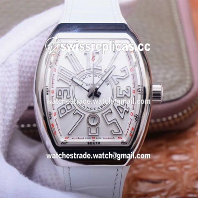Franck Muller Vanguard V 45 SC DT 5N BC ZF Factory White Dial