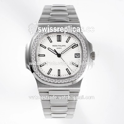 Patek Philippe Nautilus 5713/1G-010 PPF Factory V4 White Dial