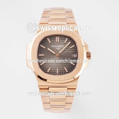 Patek Philippe Nautilus 5711/1R-001 PPF Factory V4 Rose Gold Brown Dial