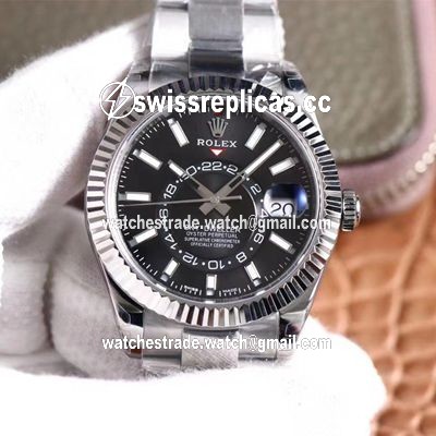 Rolex Sky Dweller M326934-0005 Noob Factory Black Dial