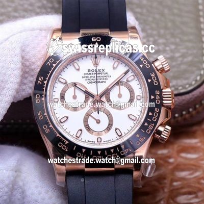 Rolex Daytona M116515LN-0019 Noob Factory White Dial 4130 Movement