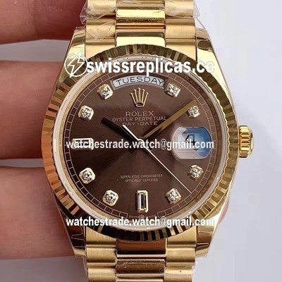 Rolex Day-Date M128238-0022 Yellow Gold EW Factory Gray Dial