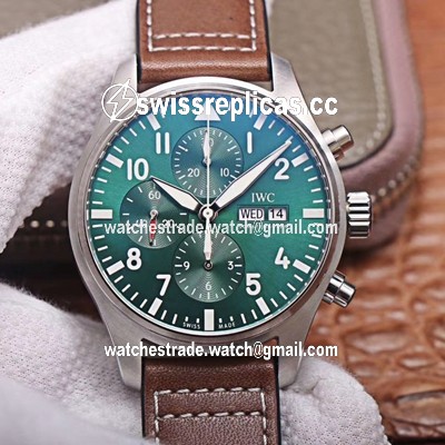 IWC Pilot Chronograph IW377726 ZF Factory Green Dial