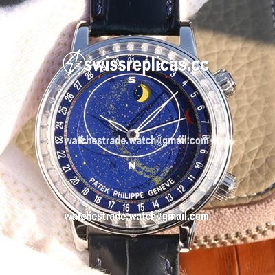 Patek Philippe Grand Complications Sky Moon Celestial 6102P-001 TWA Factory Blue Dial