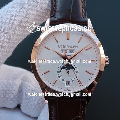 Patek Philippe Complications Annual Calendar 5396G KM Factory 18K Rose Gold White Dial