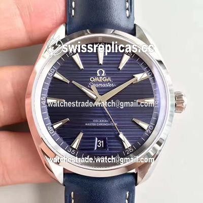 Omega Seamaster Aqua Terra 150M Master Co-Axial Baselworld Blue Textured Dial