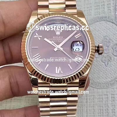 Rolex Day Date 228235 2018 40mm EW Factory Purple Dial