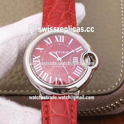 Ballon Bleu De Cartier 33MM WSBB0022 TW Factory Red Dial