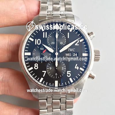 IWC Pilot Chronograph Edition Le Petit Prince IW377717 ZF Factory V2 Blue Dial