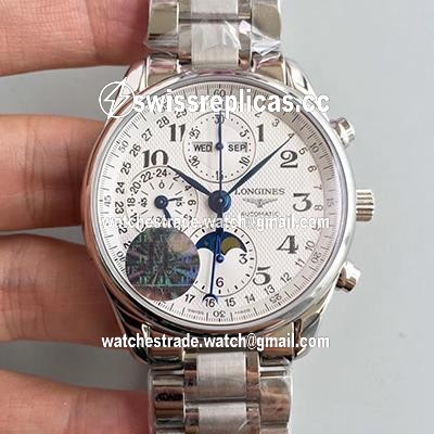 Longines Master Collection Moonphase Chronograph L2.673.4.78.6 JF Factory White Dial