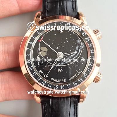 Patek Philippe Grand Complications Sky Moon Celestial 6102R-001 TW Factory Black Dial