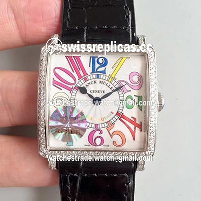 Franck Muller Master Square Ladies 6002 M QZ D White Dial GF Factory