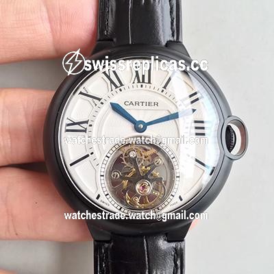 Ballon Bleu De Cartier Tourbillon White Dial