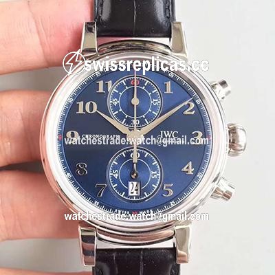 IWC Da Vinci Chronograph Edition Sport For Good Fundation IW393402 ZF Factory Blue Dial