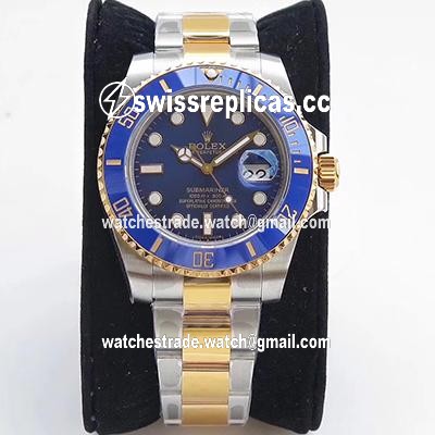 Rolex Submariner Date 116613LB VR Factory Yellow Gold Wrapped Blue Dial