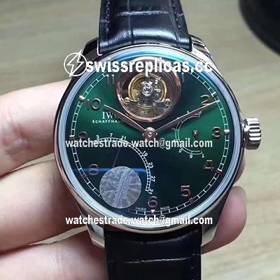 IWC Portuguese Tourbillon YL Factory Green Dial