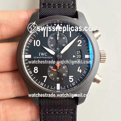 IWC Pilot Top Gun Chronograph IW389001 ZF Factory Anthracite Dial