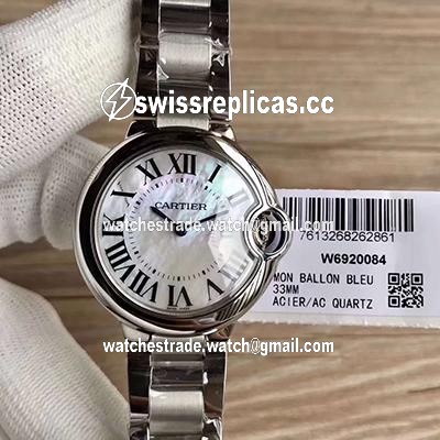 Ballon Bleu De Cartier W6920084 33MM V6 Factory Silver Dial