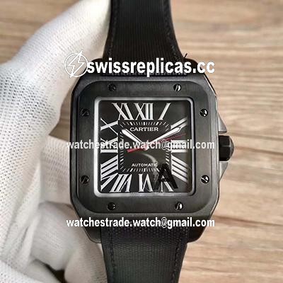 Cartier Santos 100 XL WSSA0006 V6 Factory Black Dial