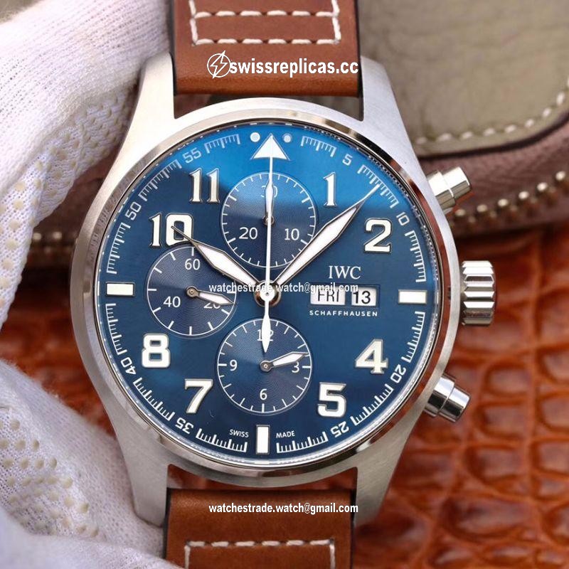 IWC Pilot Chronograph Edition Le Petit Prince IW377714 ZF Factory Blue Dial
