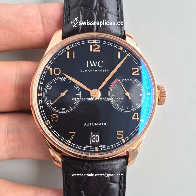 IWC Portuguese IW500701 ZF Factory Black Dial