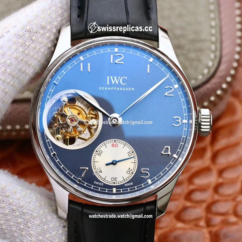 IWC Portuguese Tourbillon IW546302 ZF Factory Blue Dial
