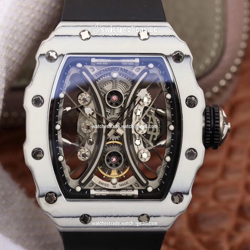Richard Mille RM53-01 White Ceramic Case Skeleton Dial