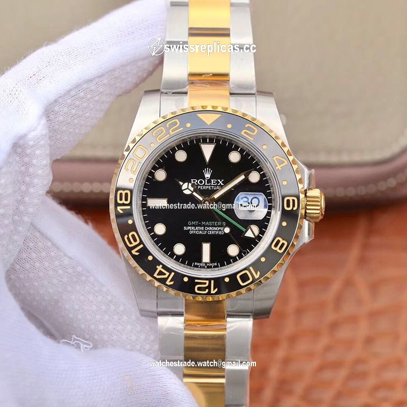 Rolex GMT Master II 116713LN EW Factory Yellow Gold Bezel