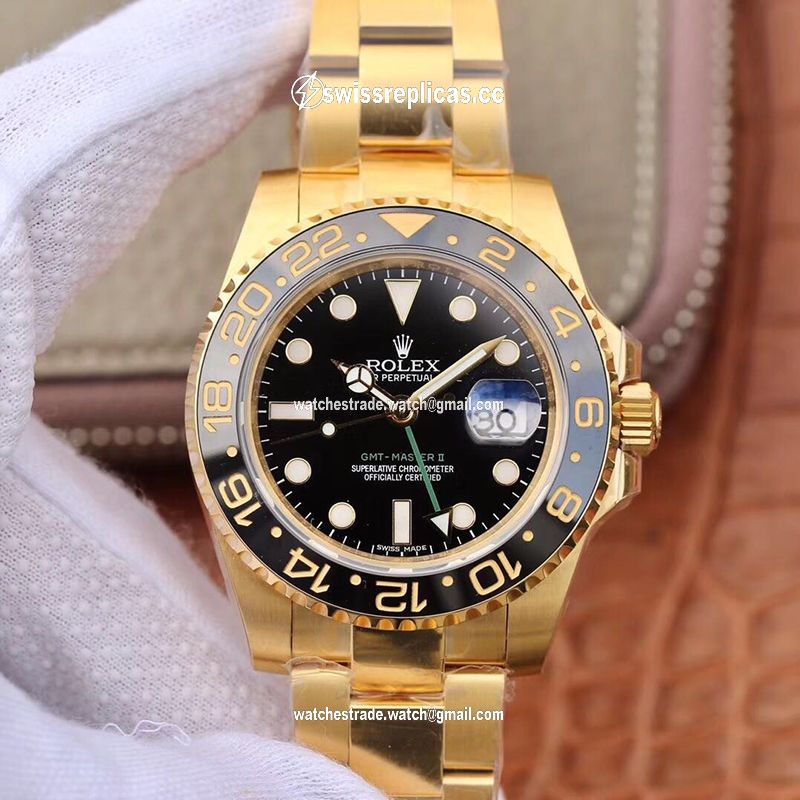 Rolex GMT Master II 116718 EW Factory Black Dial