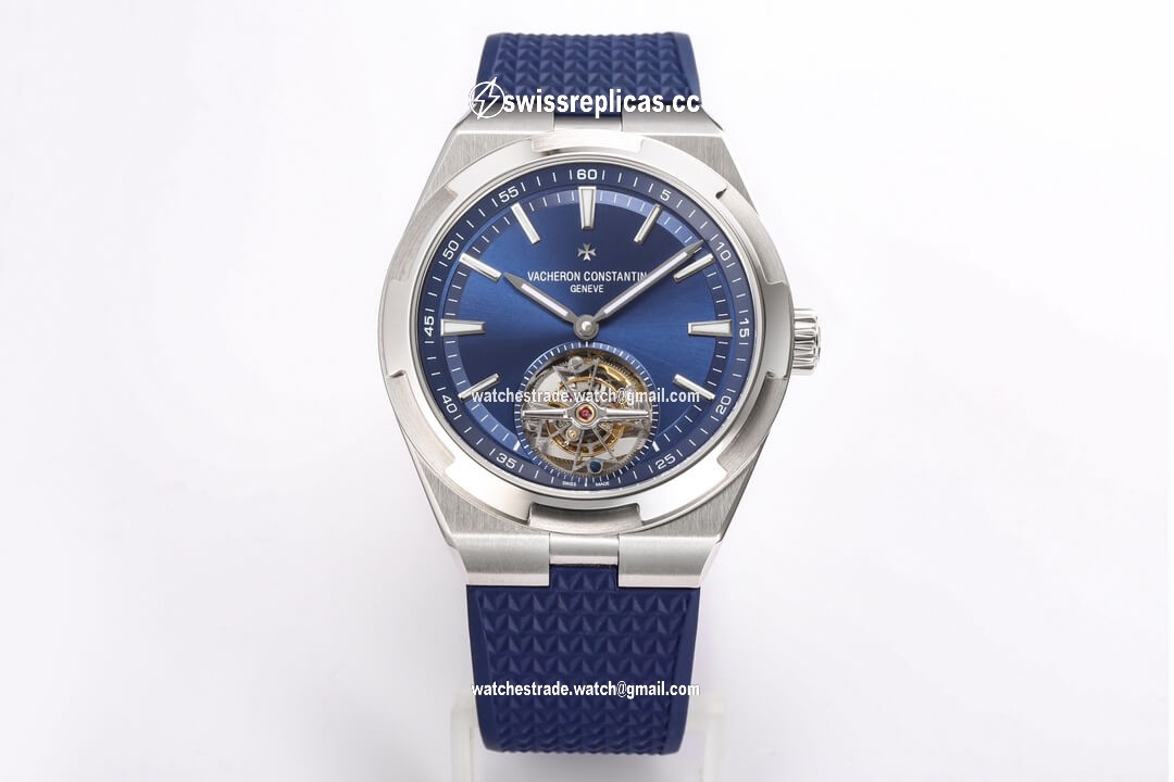 Vacheron Constantin Overseas Tourbillon 6000V/110A-B544 BBR Factory Blue Rubber Strap