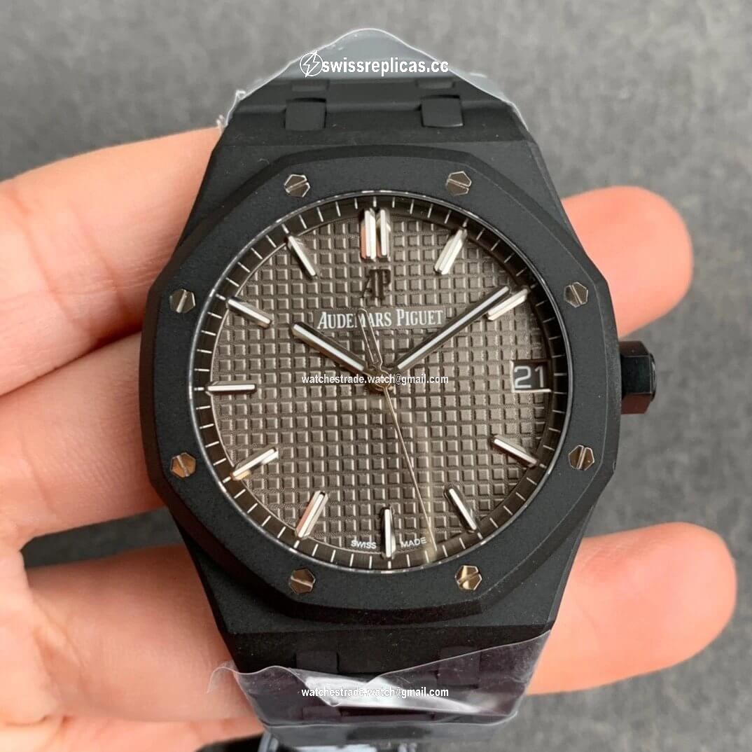 Audemars Piguet Royal Oak 15500 DLC Version ZF Factory Frosted Grey Dial
