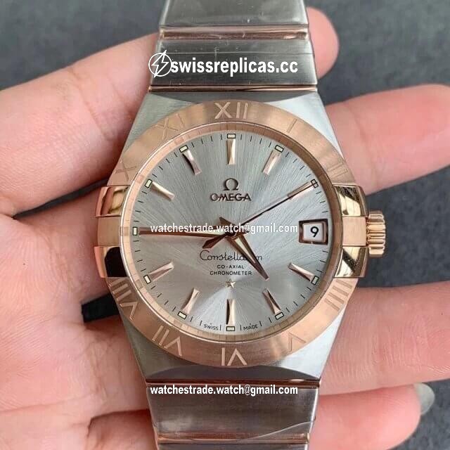 Omega Constellation 123.20.38.21.02.001 VS Factory Gold Bezel