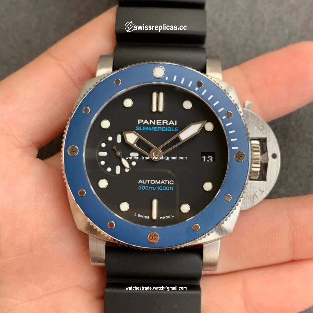 Panerai Submersible PAM01209 VS Factory Blue Bezel